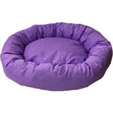 Vaelmont 50 cm Pofuduk Mor Simit Kedi ve Köpek Yatağı