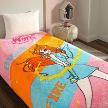 Taç Lisanslı Winx 2 Tek Kişilik Battaniye