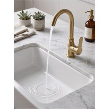 Mat Gold Lavabo Bataryası - Kuğu Lavabo Bataryası - Mat Gold Antik Eskitme Lavabo Bataryası