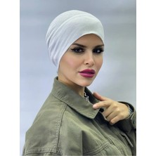 ALDAIYR Tesettür Lastikli Kaymaz Dikişsiz Geçmeli Deniz Bonesi Pratik Bone