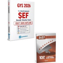 Anla Kazan Yayınları Gys Akademi 2026 Gys Içişleri Bakanlığı Şef Özet Ders Notları +Anla Kazan Paragraf Deneme