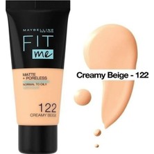 Marka Maybelline New York Mat Fondöten - Fit Me Matte + Poreless Foundation No: 122