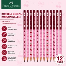 Danacı Kırtasiye Faber-Castell Cherry Desenli Kurşun Kalem 12 Adet 2b Yuvarlak Gövde