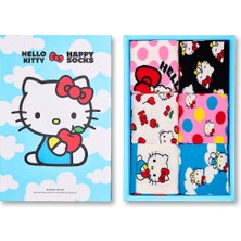 Happy Socks Kadın Çok Renkli Hello Kitty Temalı 6'lı Çorap Seti P006539