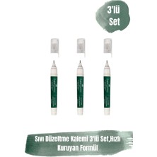 Sıvı Düzeltme Kalemi 3'lü Set,hızlı Kuruyan Formül,klorlu Solven Içermez,ergonomik Tasarım