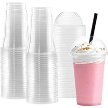 14 Oz Şeffaf Pet Bardak 400 cc (400 Ml) 95 mm – Soğuk Kahve, Bubble Tea, Smoothie, Milkshake, Meyve Suyu ve Meşrubat Için Dayanıklı Plastik Bardak