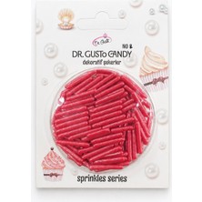 Dr. Gusto Kırmızı Spagetti Şekilli Pasta Süsleme Şekeri