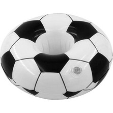 Vaelmont Futbol Desenli Şişme Bardak Tutucu Float Bar – Havuzda Pratik Içme Keyfi Plaj Oyuncakları
