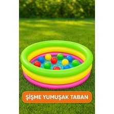 Vaelmont Renkli Çocuk Şişme Havuzu - 70CM Yükseklikle Güvenli ve Rahat Kullanım
