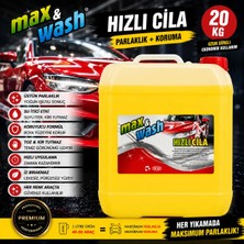 Max&wash 20 kg Hızlı Cila | 1/1 Konsantre Profesyonel Oto Hızlı Cila | Araç Boya Koruyucu ve Parlatıcı | Oto Kuaför Ürünü