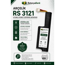 BataryaBank Arçelik Rs 3121 Uyumlu Robot Süpürge Bataryası 10.8V / 11.1V 2500MAH Şarj Edilebilir Li-Ion Pil