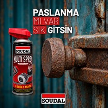 Soudal Kobra Başlıklı Multi Sprey | Pas Sökücü, Yağlayıcı ve Nem Giderici Tek Ürün (400 Ml)