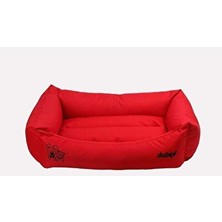 Vaelmont Canlı Kırmızı Dikdörtgen Kedi ve Köpek Yatağı, Geniş ve Rahat 70X95 cm