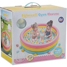 Vaelmont Çocuklar Için Renkli Şişme Oyun Havuzu, Eğlence Dolu Anlar Şişme Havuz & Aksesuarı