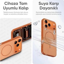 Gndz Home iPhone 17 Pro Için Güçlü Magsafe ile Uyumlu Kılıf Metal Tuşlu Çizilmelere ve Soyulmalara Karşı Dayanıklı Materyal, Konforlu Tutuş Sağlayan Dokulu Kenarlara Sahip Koruyucu (Lacivert, 17 Pro)