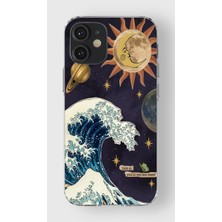 Moonset Iphone 12 Mini Uyumlu Baskılı Yumuşak Silikon Şeffaf Telefon Kılıfı