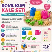 Vaelmont Kale Yapma Özellikli Kum Seti 7 Parça Çocuklar Için Yaratıcı Oyun Aracı Plaj Oyuncakları