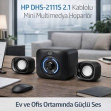 Gndz Home Hp DHS-2111S 2.1 Kablolu Mini Multimedya Hoparlör 3.5 Jak Girişli