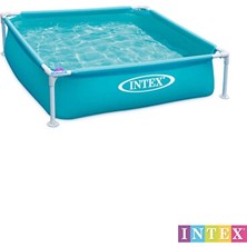 intex Vaelmont Mini Metal Çocuk Oyun Havuzu - Pratik ve Sağlam Şişme Havuz & Aksesuarı 122X122X30 cm