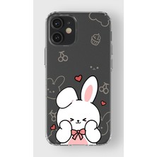 Moonset Iphone 12 Mini Uyumlu Baskılı Yumuşak Silikon Şeffaf Telefon Kılıfı