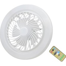 Gndz Home E27 Küçük Fan Işığı LED Işıklı Sessiz Tavan Vantilatörü Ayarlanabilir Renk Sıcaklığı Kısılabilir Fan Lambası Ayarlanabilir Fan Hızları 1h/2h/4h Çalışma Odası Için Uzaktan Kumandalı Zamanlayıcı