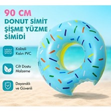 Vaelmont Büyük Boy Donut Şişme Simit ile Serinlik ve Eğlence Kolluk & Simit