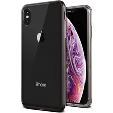 Gndz Home VRS94130 iPhone Xs Max Crystal Bumper Kılıf, Metal Black