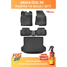 Rizline Nissan Qashqai 2013-2021 Visia  Araca Özel Full Set Paspas Seti ve Bagaj Havuzu