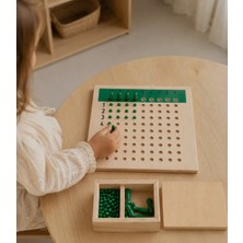 Montessori Gemisi Montessori Bölme Tahtası | Montessori Ahşap Bölme Tablası | Matematik Bölme İşlemi Eğitim Materyali | Ahşap Oyuncak | Okul Öncesi Eğitim Materyali