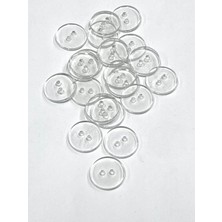 Şeffaf Düğme Gizli Pat Düğmesi / Yorgan Nevresim Düğmesi / Şeffaf 20 Adet / 2 cm