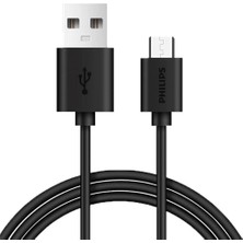 Philips 3A 45W UsbA to Universal Micro Hızlı Data ve Şarj Kablosu 1.2Metre DLC3104U