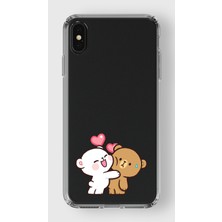 Moonset Iphone Xs Max Uyumlu Baskılı Yumuşak Silikon Şeffaf Telefon Kılıfı