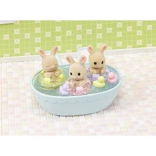 Gndz Home Sylvanian Families Epoch ESF5707 Üçüzler Banyo Seti Oyuncak