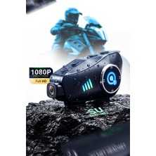 Ensiga Hd 1080P Kameralı Bluetooth Kulaklık Intercom Kask Wifi Dvr Gürültüsüz Motosiklet Kulaklık