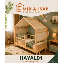 HAYAL01 Masif Bebek ve Çocuk Karyolası