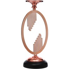Evdema Bronz  Çember Şamdan 12*12*32 cm