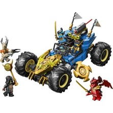 Gndz Home Jay'in Dönüşen Arabası 71856-8 Yaş ve Üzeri Çocuklar Için Jay, Nya, Kai, Kötü Toprak Canavarı ve Sadık Lider Minifigürleri Içeren Yaratıcı Oyuncak Yapım Seti, Hediye Fikri (387 Parça)