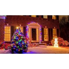 Gndz Home 30 Metre Fişli Rgb LED Işık Noel Yılbaşı Ağacı Işığı LED Ampül Çam Ağacı Balkon Merdiven Salon Yada Oda Süslemelerinde Kullanıma Uygun 220V Prizden Enerjisini Alır