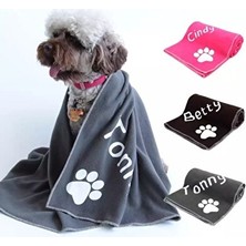 Vaelmont Isme Özel Pembe Polar Yatak ve Battaniye Seti Kedi ve Köpek Yatağı