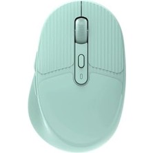 Gndz Home Çift Modlu Bluetooth ve USB Dongle Kablosuz Mouse Dizüstü Bilgisayar ve Pc ile Uyumlu Ayarlanabilir 3 Farklı Dpı, Type-C Şarjlı Ultra Hafif Bilgisayar Faresi Turkuaz (G01 - Turkuaz)