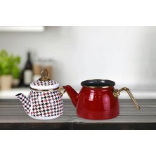 Gndz Home Forte Red Mini Model Emaye Çaydanlık