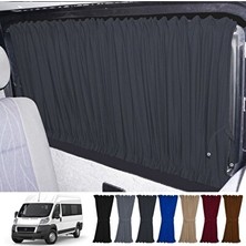 Vaelmont Füme Raylı Oto Güneşlik Takımı Fiat Ducato ve Jumper Için Oto Güneşlik Perde