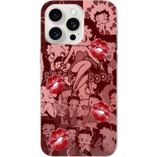 Moonset Iphone 16 Pro Max Uyumlu Baskılı Yumuşak Silikon Şeffaf Telefon Kılıfı
