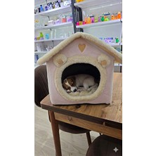 Vaelmont Yumuşak Derin Uyku Kedi ve Köpek Evi Çıkarılabilir Minderli Kedi ve Köpek Yatağı