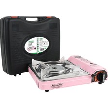 Orcamp Pro Seramik Portatif Ocak Gaz Stop Emniyetli Pembe CK-508 Tekli
