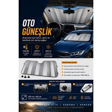 Vaelmont Metalize Ön Cam Güneşlik, Parlak Koruma ve Güneşten Etkili Koruma Oto Güneşlik Perde