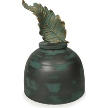 Evdema Vitale Metal Yaprak Kavanoz 26*41 cm