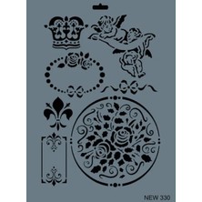 Aesco Rich New Seri N-330 Stencil 35X25 cm