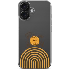 Moonset Iphone 16 Uyumlu Baskılı Yumuşak Silikon Şeffaf Telefon Kılıfı