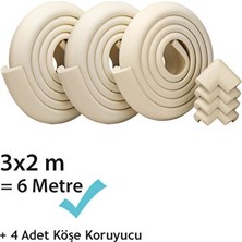 Vaelmont Ekstra Kalın Köşe Koruyucu Seti, Güvenli Tasarım Koruyucu ve Kilit